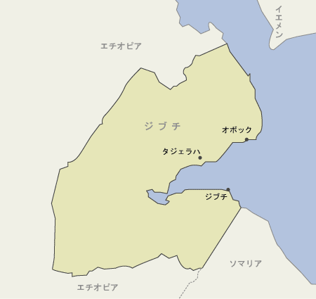 ジブチ　地図