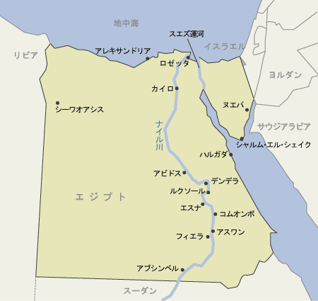 エジプト　地図