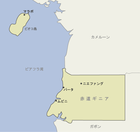 赤道ギニア　地図
