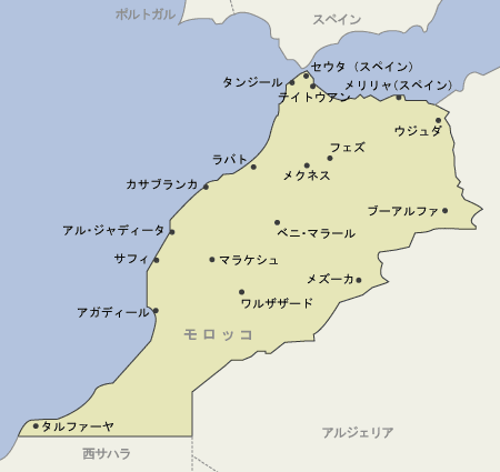 モロッコ　地図