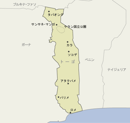 トーゴ　地図