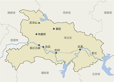 湖北省　地図