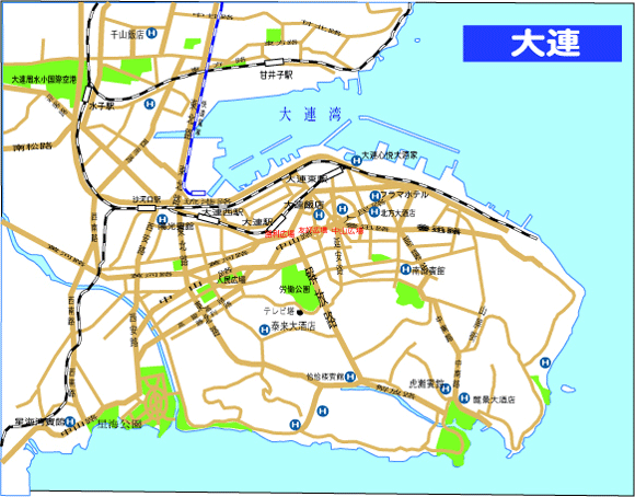 大連市内地図