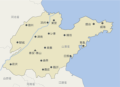 山東省　地図