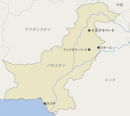パキスタン　地図