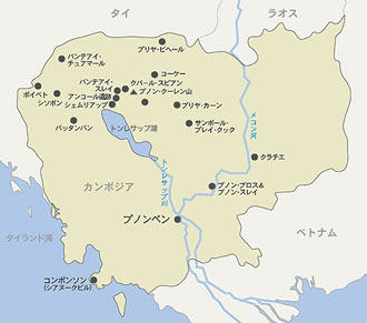 カンボジア　地図2