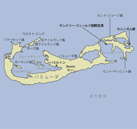 バミューダ諸島　地図