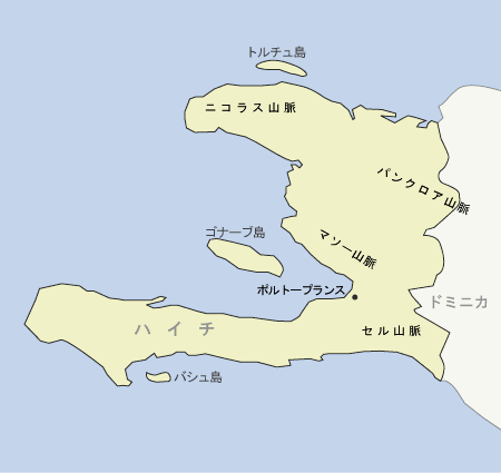 ハイチ　地図