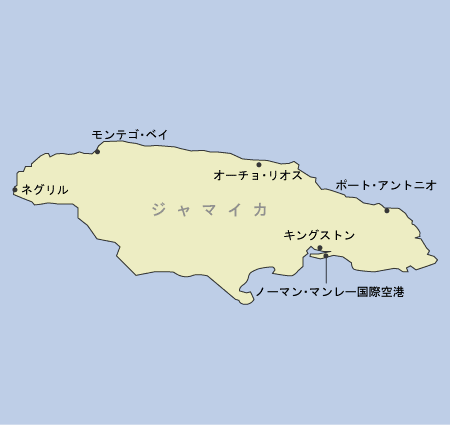 ジャマイカ　地図