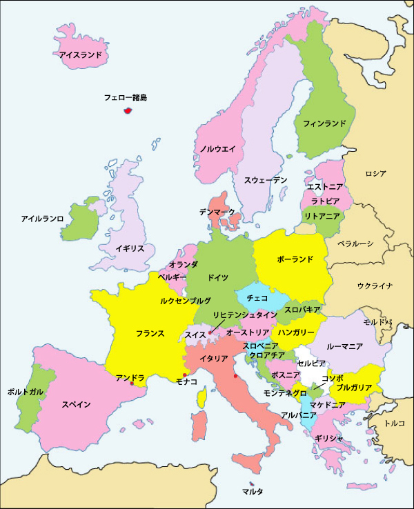 ヨーロッパ　地図