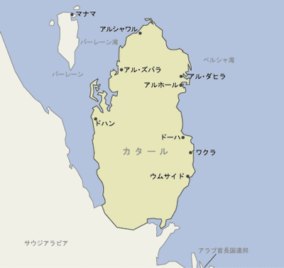 カタール　地図